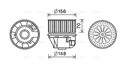 Interior Blower (FD8611)