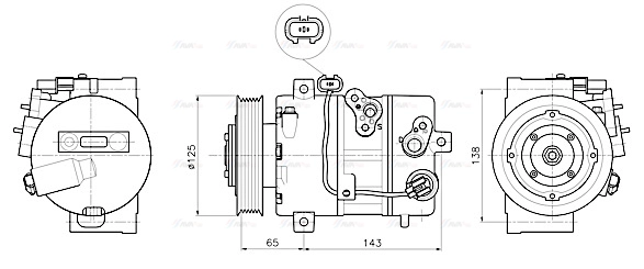 Compressor, air conditioning (KAAK345)