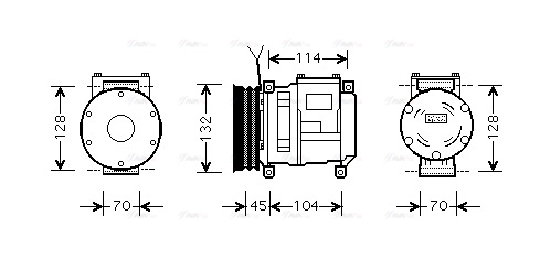 Compressor, air conditioning (JDAK001)