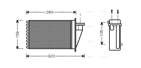 Heat Exchanger, interior heating (FT6266)