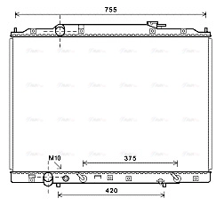 Radiator, engine cooling (HD2267)