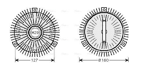 Clutch, radiator fan (MSC453)