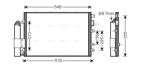 Condenser, air conditioning (RTA5340D)