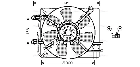 Fan, engine cooling (DW7517)