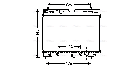 Radiator, engine cooling (TO2577)