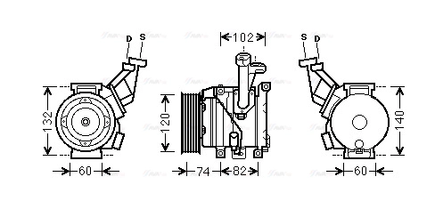 Compressor, air conditioning (TOK635)