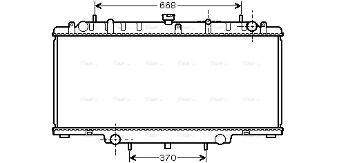Radiator, engine cooling (DN2246)