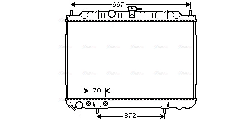 Radiator, engine cooling (DN2239)