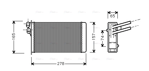 Heat Exchanger, interior heating (AI6097)
