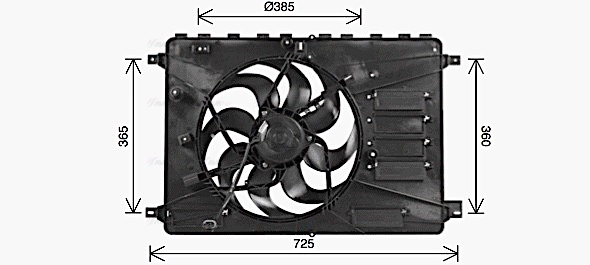 Fan, engine cooling (FD7554)