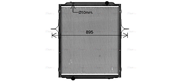 Radiator, engine cooling (RE2151)