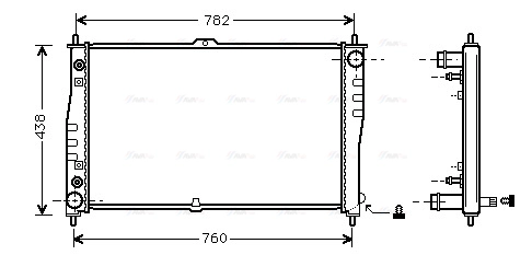 Radiator, engine cooling (KAA2019)
