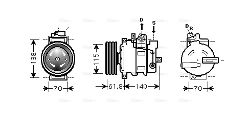 Compressor, air conditioning (AIAK263)