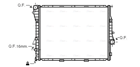 Radiator, engine cooling (BWA2275)