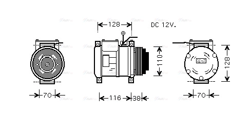 Compressor, air conditioning (IVAK074)