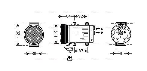 Compressor, air conditioning (JEK029)
