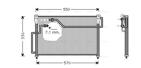 Condenser, air conditioning (MZ5107)