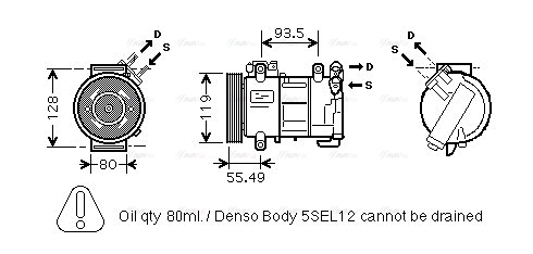 Compressor, air conditioning (PEK315)