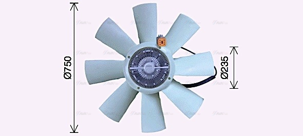 Fan, engine cooling (SCF070)