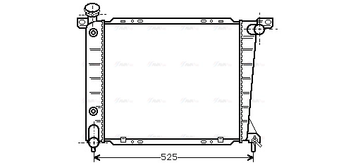 Radiator, engine cooling (FD2199)