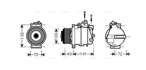 Compressor, air conditioning (MSAK560)