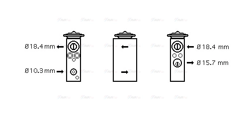 Expansion Valve, air conditioning (FT1305)