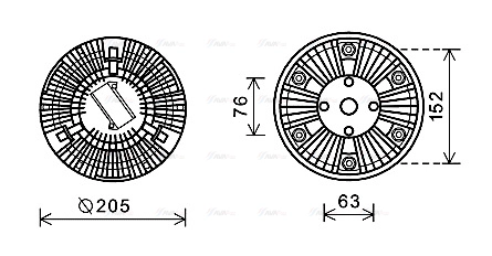 Clutch, radiator fan (MNC067)