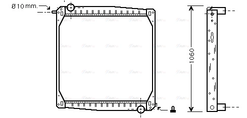 Radiator, engine cooling (SC2010)