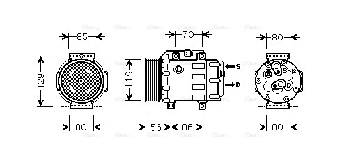 Compressor, air conditioning (FDAK378)