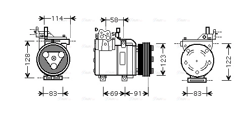 Compressor, air conditioning (HYAK196)