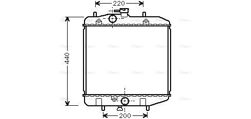 Radiator, engine cooling (DUA2024)