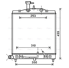 Radiator, engine cooling (KA2163)