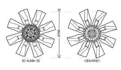 Fan, engine cooling (VLF069)