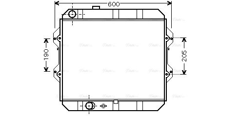 Radiator, engine cooling (TO2292)