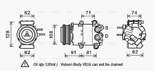 Compressor, air conditioning (FDK498)