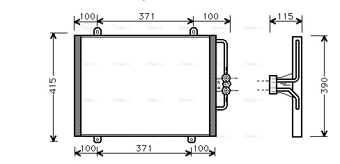 Condenser, air conditioning (RT5201)