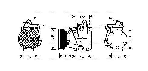 Compressor, air conditioning (TOK441)