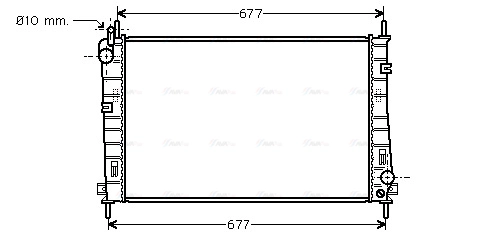 Radiator, engine cooling (FDA2335)