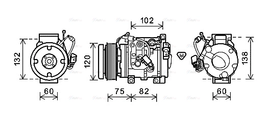 Compressor, air conditioning (TOK664)