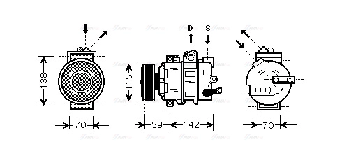 Compressor, air conditioning (VNK284)