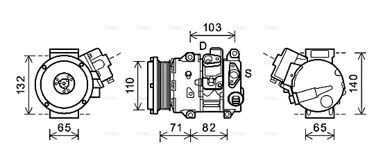 Compressor, air conditioning (TOK659)