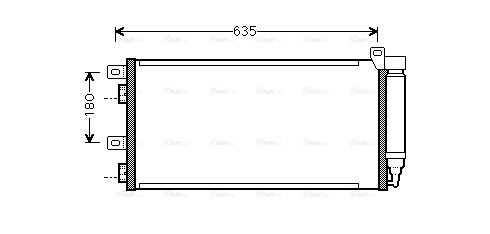 Condenser, air conditioning (BWA5256D)