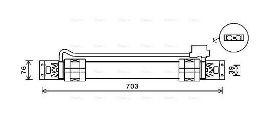 Oil Cooler, automatic transmission (VN3315)