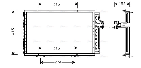 Condenser, air conditioning (RT5214)