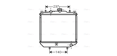 Radiator, engine cooling (AM2001)