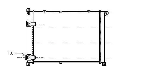 Radiator, engine cooling (RT2141)