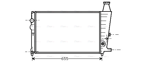 Radiator, engine cooling (CN2011)
