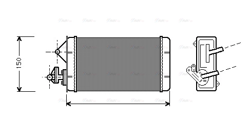 Heat Exchanger, interior heating (FT6087)