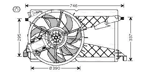 Fan, engine cooling (MZ7530)