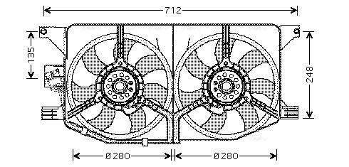 Fan, engine cooling (MS7510)